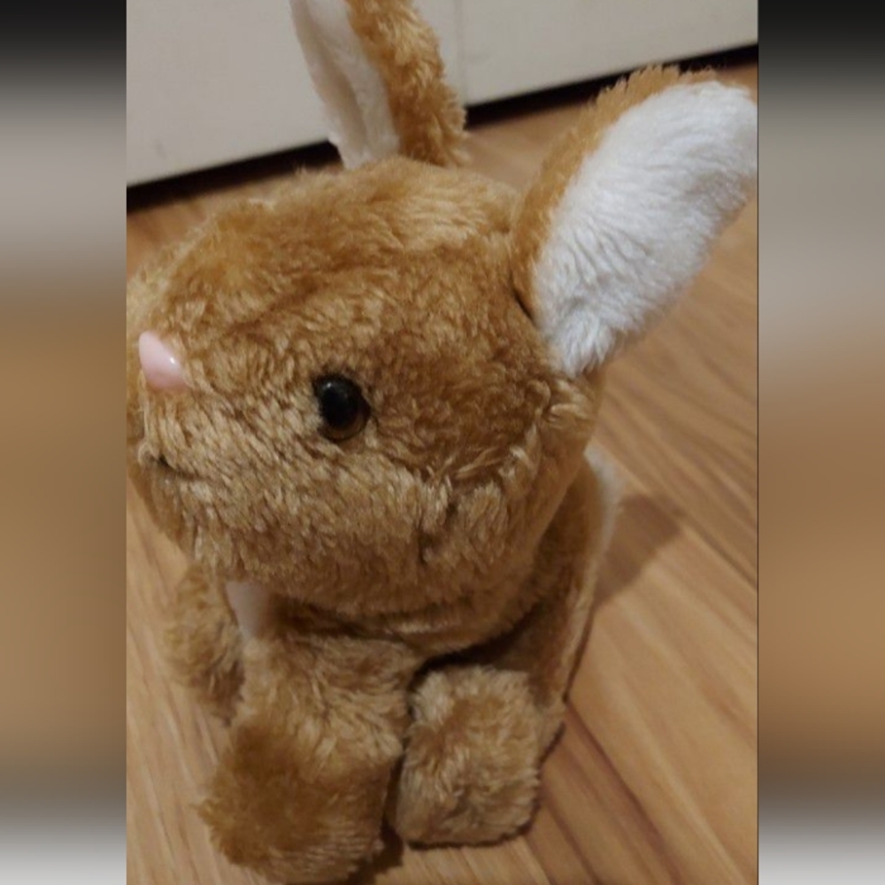 Vintage Dakin Plush Bunny Rabbit 1978  Stuffed Animal Toy 7” Inch Korea Easter
